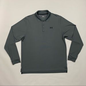 Under Armour Heatgear Long Sleeve Polo Golf Shirt